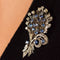 Broche Broche bouquet saphirs diamants 58 Facettes 19-564