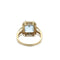 Bague 61 Bague 2 Ors Aigue-marine Diamants 58 Facettes REF2305-46