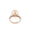 Bague Bague en or jaune, ornée d'une perle de culture Gold 58 Facettes