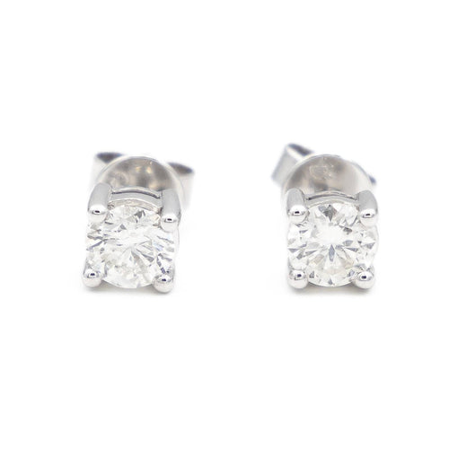 Boucles d'oreilles Boucles d'oreilles Puces Or blanc  Diamant 58 Facettes 2027465CN