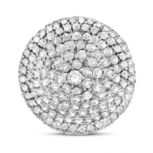 Pendentif Pendentif Disque or gris diamants 58 Facettes 347 00167
