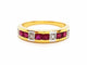 Bague 56 Bague Or jaune Rubis 58 Facettes 06319CD