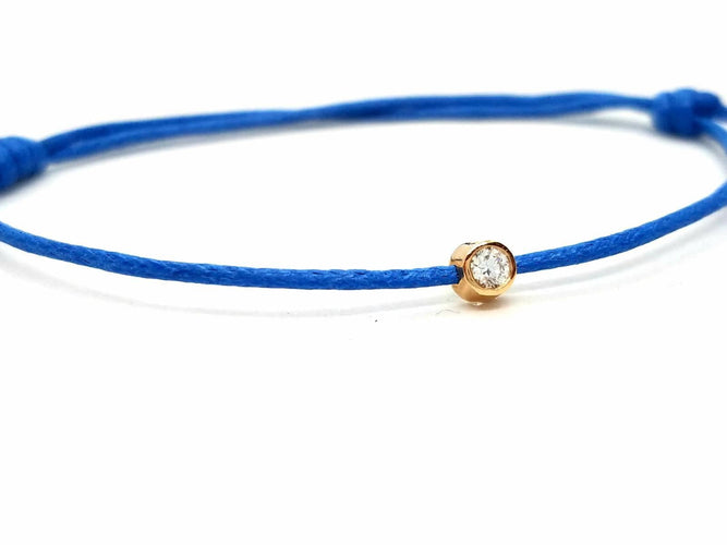 Bracelet Bracelet Cordon Or rose Diamant 58 Facettes 578880RV