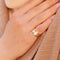 Bague Bague en or jaune et diamants 58 Facettes 18705