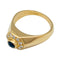 Bague 54 Bague Cartier or jaune diamants et saphir. 58 Facettes 31678