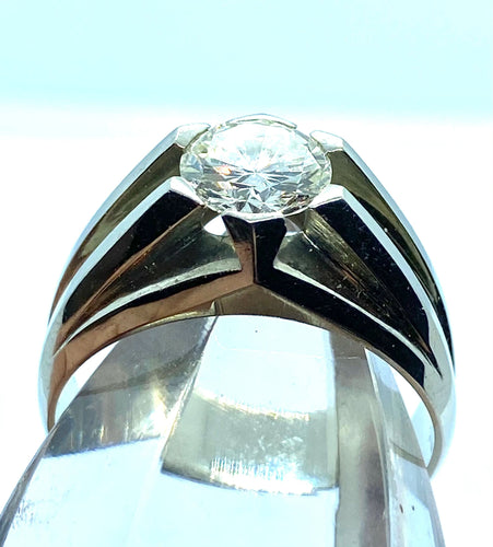 Bague Bague homme Or blanc Diamant 58 Facettes