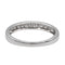 Bague 54 Bague Demi alliance Or blanc Diamant 58 Facettes 2718333CN