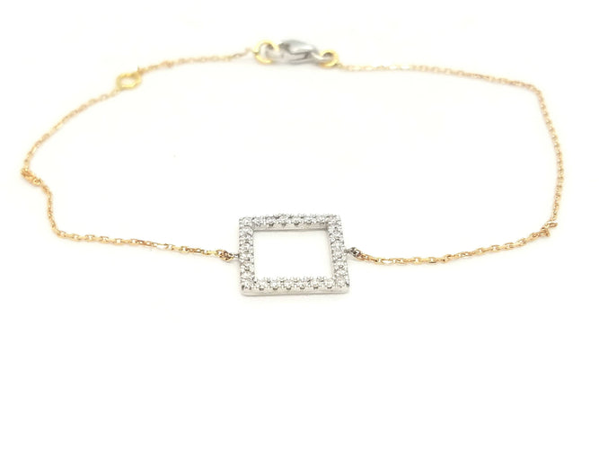 Bracelet Bracelet Graphique Or blanc Diamant 58 Facettes 579176RV