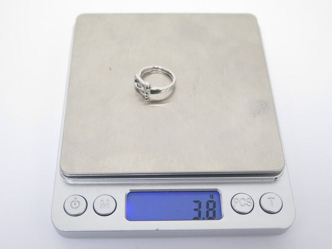 Bague 49 bague FRED force 10 ruban mini or gris 18k & diamants 58 Facettes 254899