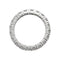 Bague 53 Alliance or blanc, diamants. 58 Facettes 30906