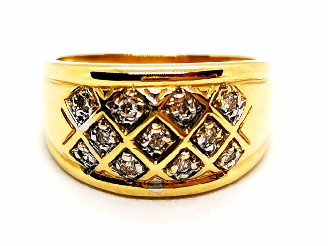 Bague 54 Bague Or jaune Diamants 58 Facettes 1468102CN