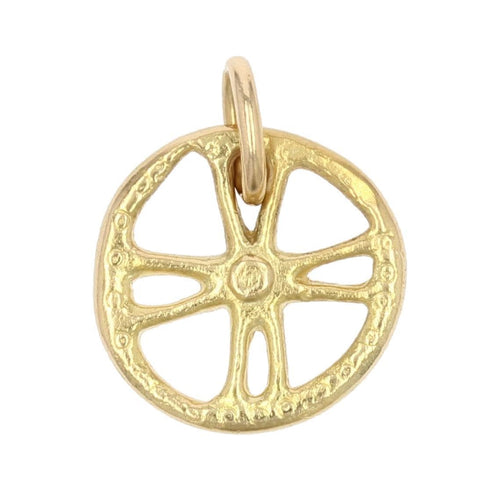 Pendentif Breloque en or roue 58 Facettes 15-283A