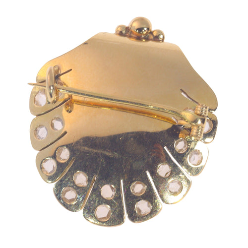 Broche Broche coquillage en or, diamants 58 Facettes 23046-0125