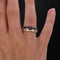 Bague 54 Bague jonc 2 anneaux saphirs calibrés diamants 58 Facettes 17-001A