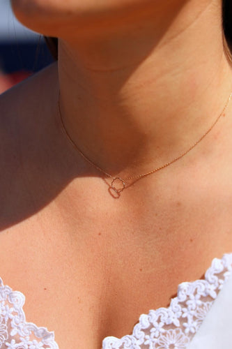 Collier Collier Transparence Or rose 58 Facettes 578943RV