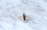 Bague Bague Marquise Vintage diamants et saphirs 58 Facettes