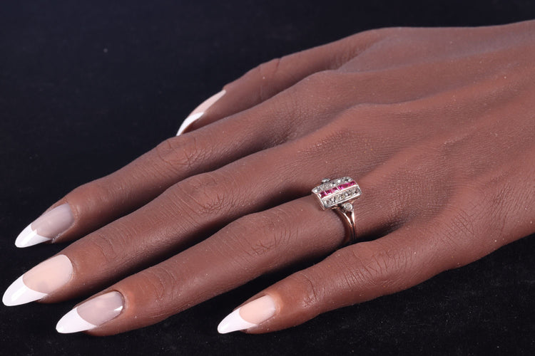 Bague 57 Bague diamant et rubis 58 Facettes 22321-0041