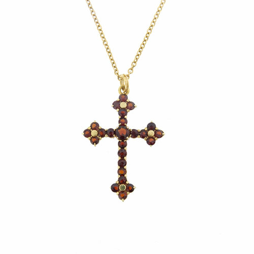 Collier Collier croix grenats 58 Facettes 14894