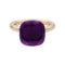 Bague 51 Bague Pomellato, collection "Nudo Classic", or rose et améthyste. 58 Facettes 33208