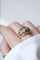 Bague 60 Bague tank Or jaune Platine Diamants 58 Facettes