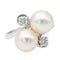 Bague 50 Bague Perle Or blanc Perle 58 Facettes 2432035CN