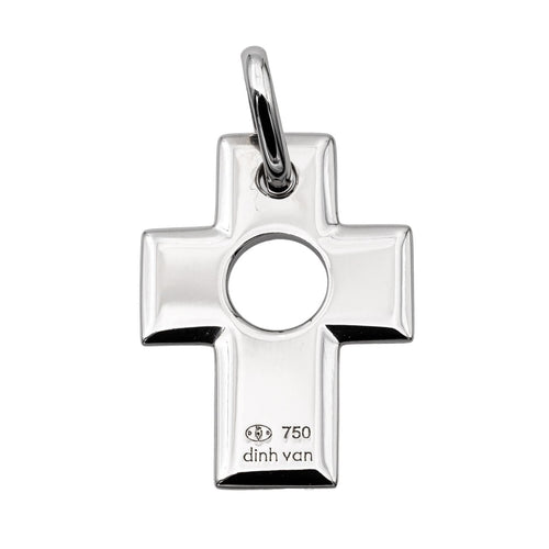 Pendentif Dinh Van Pendentif Croix Percée Or blanc 58 Facettes 2865693RV