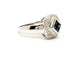 Bague 57 Bague Or blanc Saphir 58 Facettes 879865CD