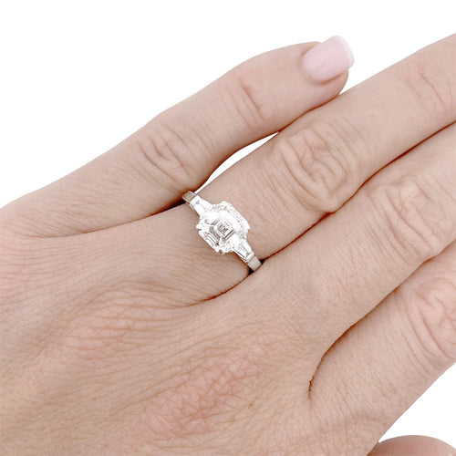 Bague 49 Bague Graff "Promise" platine, diamants. 58 Facettes 33450