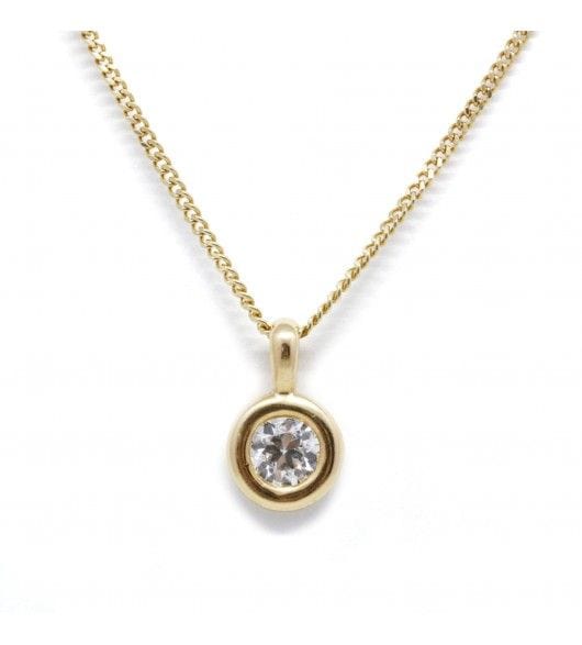 Collier Longueur : 55 cm / Jaune / Or 750 Collier Diamant 58 Facettes 220386R