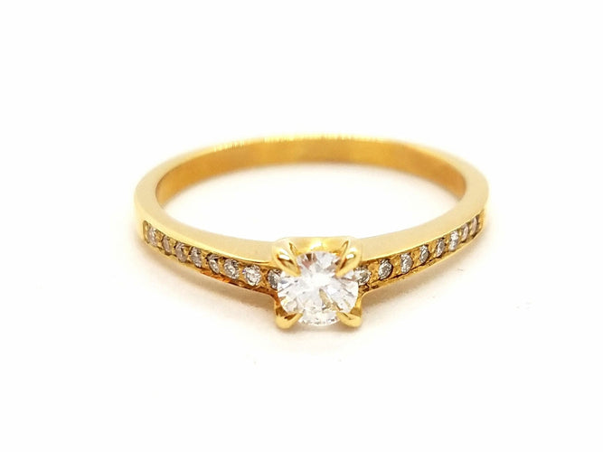 Bague 53 Bague Solitaire Or jaune Diamant 58 Facettes 578745RV