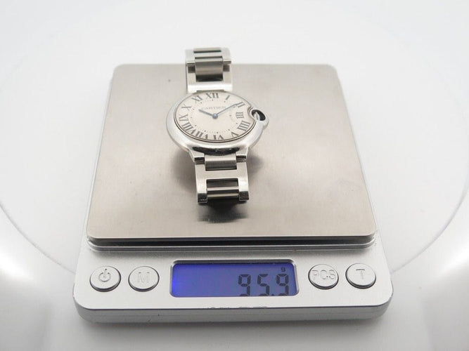 Montre montre CARTIER ballon bleu 36 mm quartz en acier palladie 58 Facettes 255024