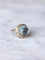 Bague vintage topaze bleue et diamants sur or et argent 58 Facettes