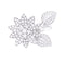 Bague 53 Bague Van Cleef & Arpels "Lotus" or blanc, diamants. 58 Facettes 33557