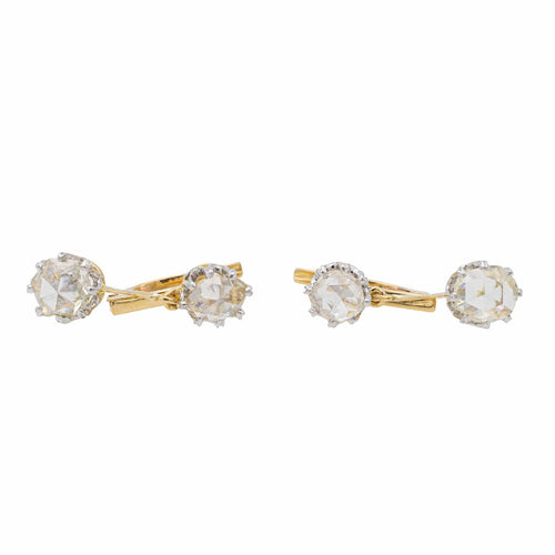 Boucles d'oreilles Boucles d'oreilles Dormeuses Or jaune Diamant 58 Facettes 2569094CN