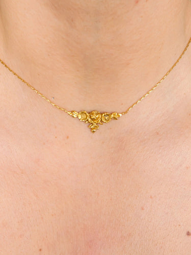 Collier Or Jaune COLLIER ART NOUVEAU/OR 58 Facettes BO/220021