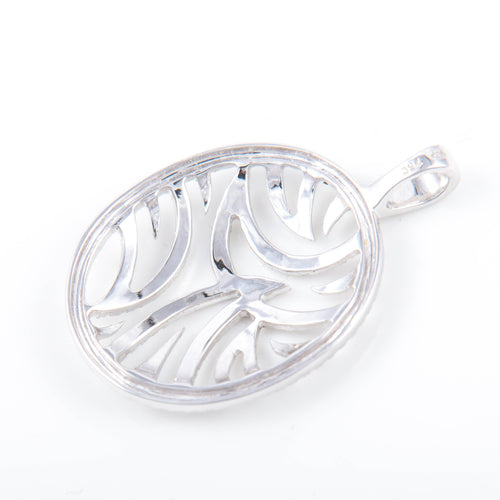 Pendentif Pendentif or blanc et diamants 58 Facettes