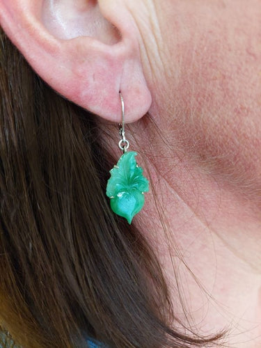Boucles d'oreilles BOUCLES D'OREILLES PENDANTES EN JADE 58 Facettes 070101