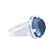 Bague 54 Bague Bulgari "Parentesi Cocktail" en or blanc, topaze bleue et diamants. 58 Facettes 33375