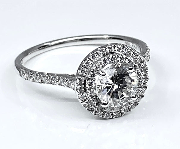 Bague 52 Bague diamants couleur G 58 Facettes AB254