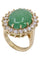 Bague 50 BAGUE POMPADOUR OR JAUNE JADE ET DIAMANTS 58 Facettes 077901