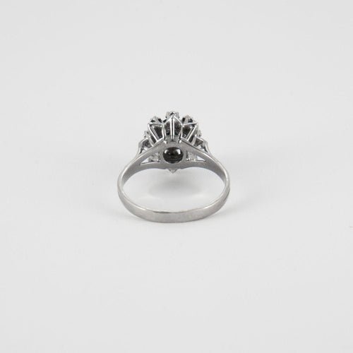 Bague 58.5 Bague Fleur Saphir Diamants 58 Facettes EL2-60