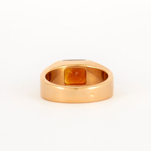 Bague 57 CARTIER - Bague Tank Citrine 58 Facettes