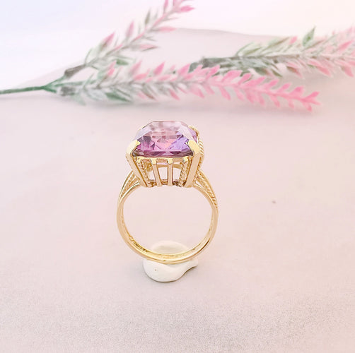 Bague Bague Améthyste rectangulaire 58 Facettes AB 1077