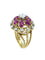 Bague Bague 1960 or jaune diamants et rubis 58 Facettes