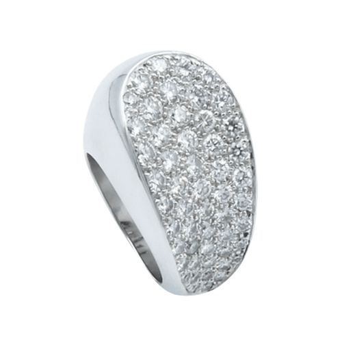 Bague Bague FRED "Candy" or gris & diamants 58 Facettes