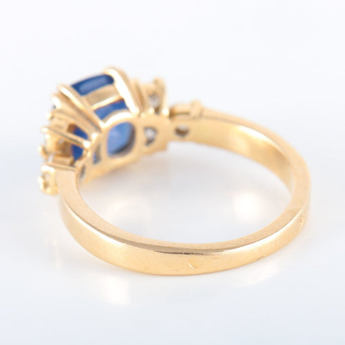 Bague 52 Bague Saphir de Ceylan Diamants 58 Facettes 8173