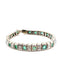 Bracelet Bracelet Art-déco Or blanc Diamants Emeraudes 58 Facettes