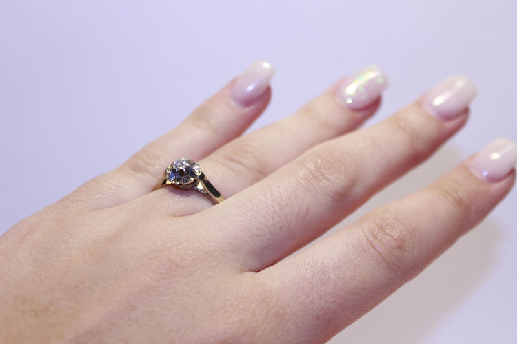 Bague 52 Bague solitaire Diamant 0.16ct 58 Facettes 11441