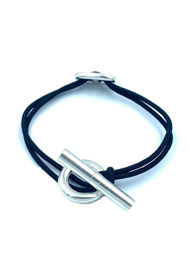 Bracelet HERMÈS. Collection Skipper, bracelet argent 58 Facettes