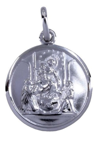 Pendentif MÉDAILLE MADONE DE POMPÉI 58 Facettes 071521